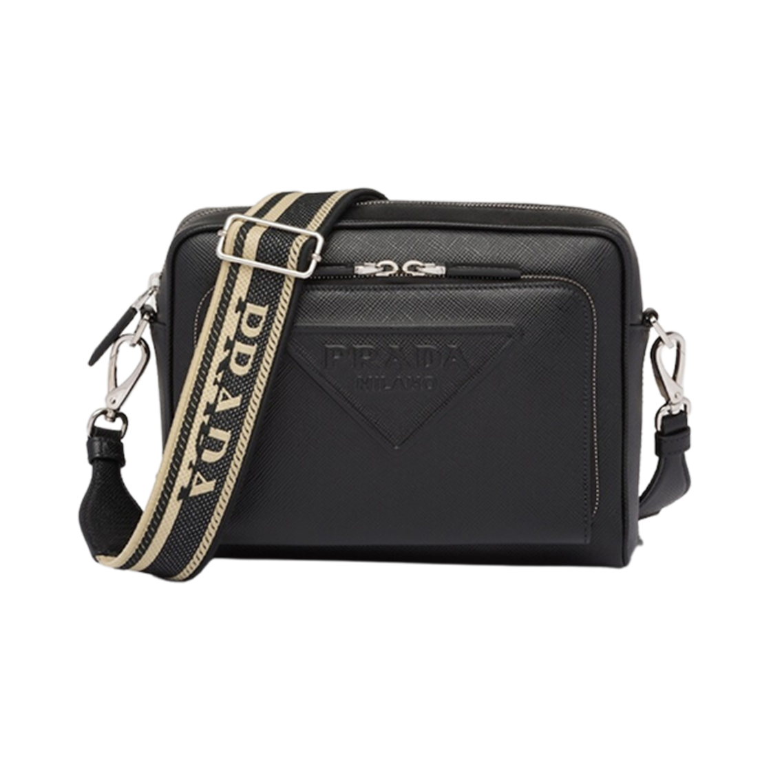 프라다 사피아노 레더 숄더백 블랙(Prada Saffiano Leather Shoulder Bag Black) - 1