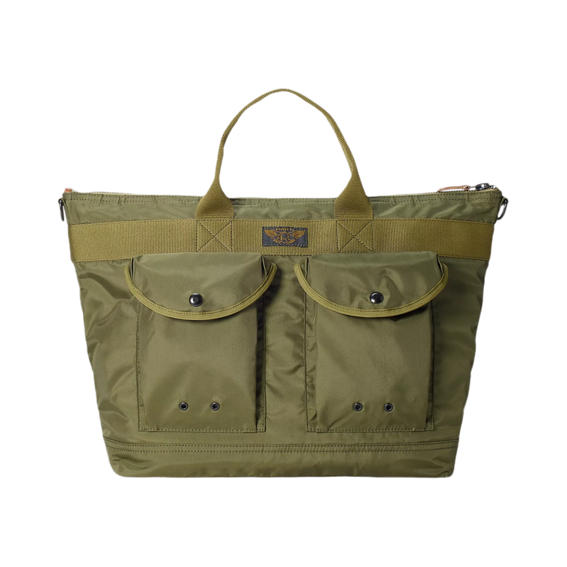 더블알엘 나일론 캔버스 유틸리티 메신저 백 올리브 드랩(Double RL Nylon Canvas Utility Messenger Bag Olive Drab)