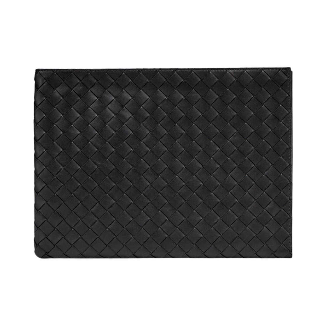보테가 베네타 하프집 파우치 블랙 그래스(Bottega Veneta Half-Zip Pouch Black Grass) - 1