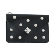 Toga Archives Leather Square Pouch Black