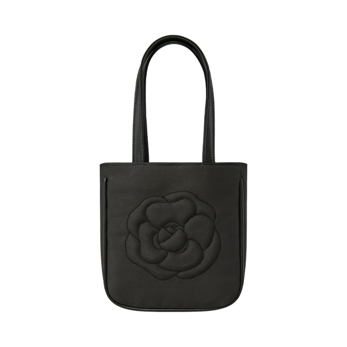 이미스 로즈 스티치 스퀘어백 블랙(Emis Rose Stitch Square Bag Black) - 1