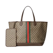 Gucci GG Ophidia Large Tote Bag Beige Ebony
