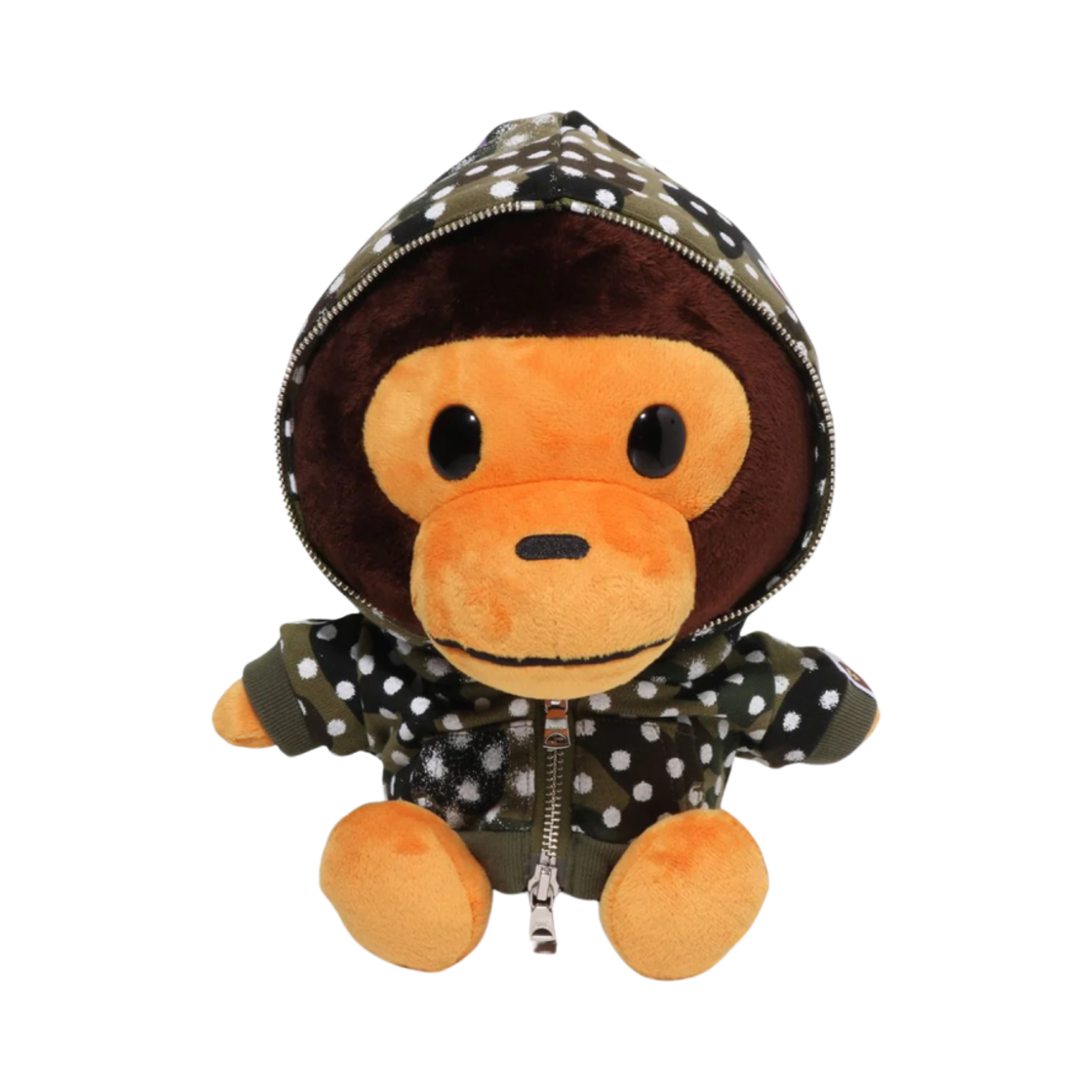 0ZXBCM185908N BAPE x Joshua Vides Shark Baby Milo Plush Doll 35cm Green