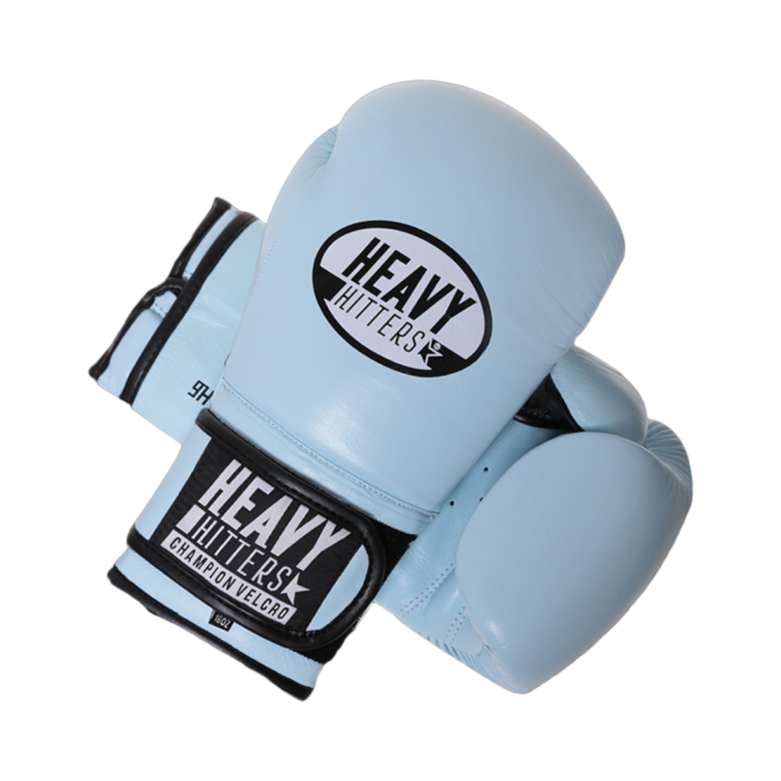 H6-SB Heavy Hitter Champion Velcro Boxing Gloves Sky Blue