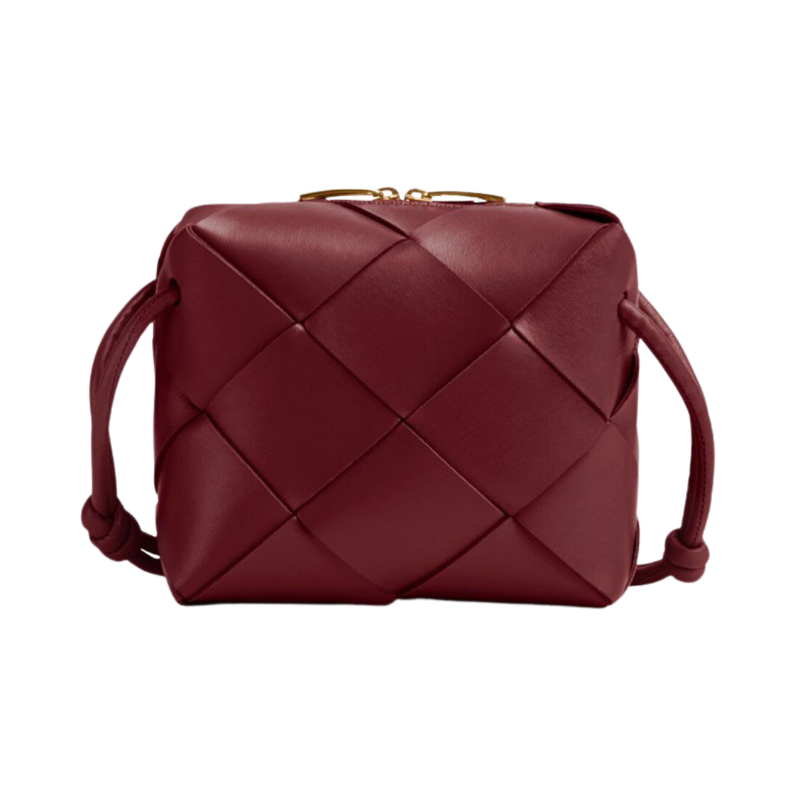 보테가 베네타 미니 카세트 카메라 백 보르도(Bottega Veneta Mini Cassette Camera Bag Bordeaux) - 1