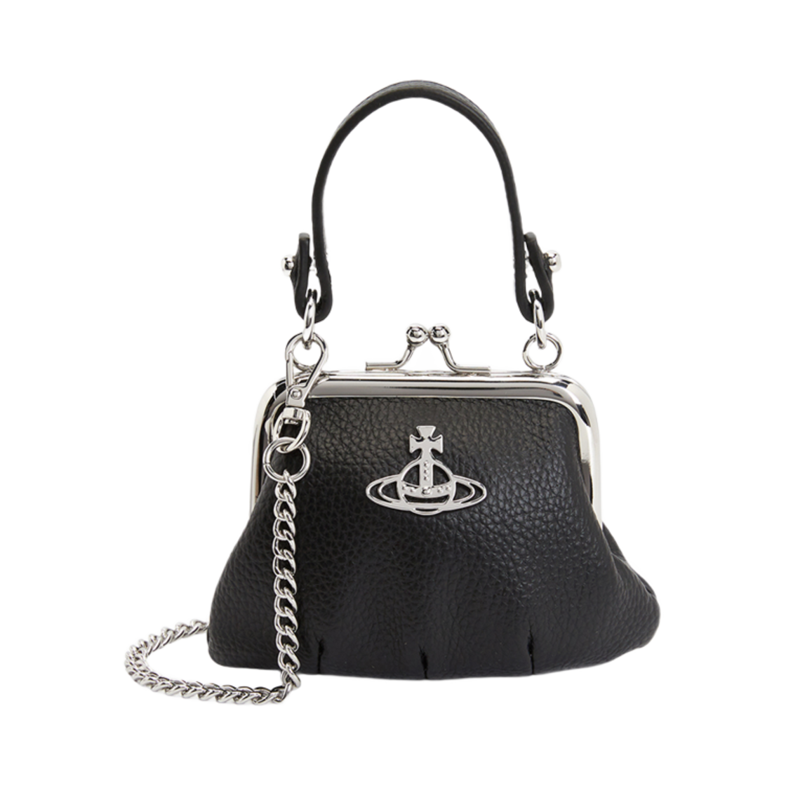 5A010007W-S000D-N403 Vivienne Westwood Mini Granny Chain Cross Bag Black