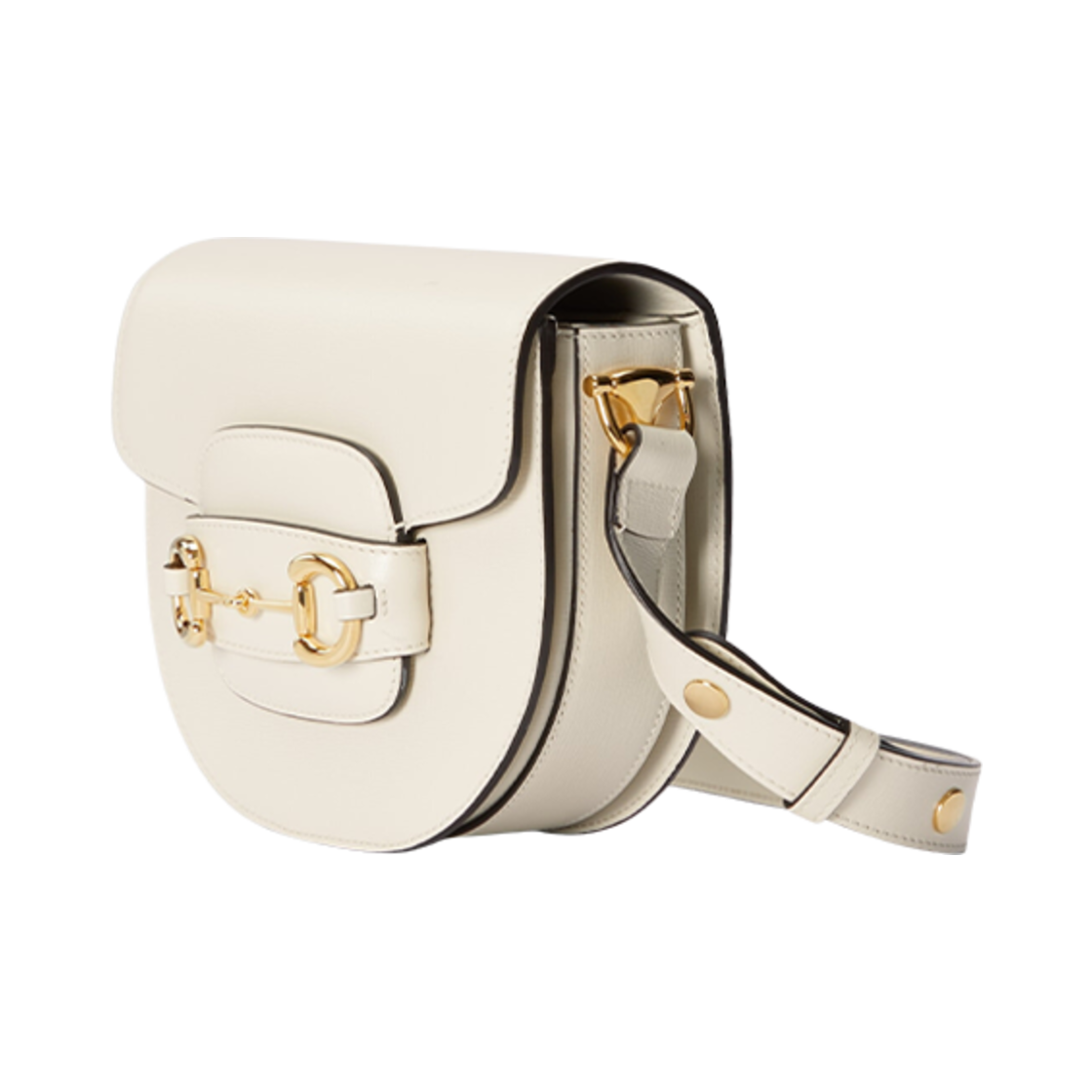 구찌 홀스빗 1955 미니 라운디드 백 화이트 레더(Gucci Horsebit 1955 Mini Rounded Bag White Leather) - 2