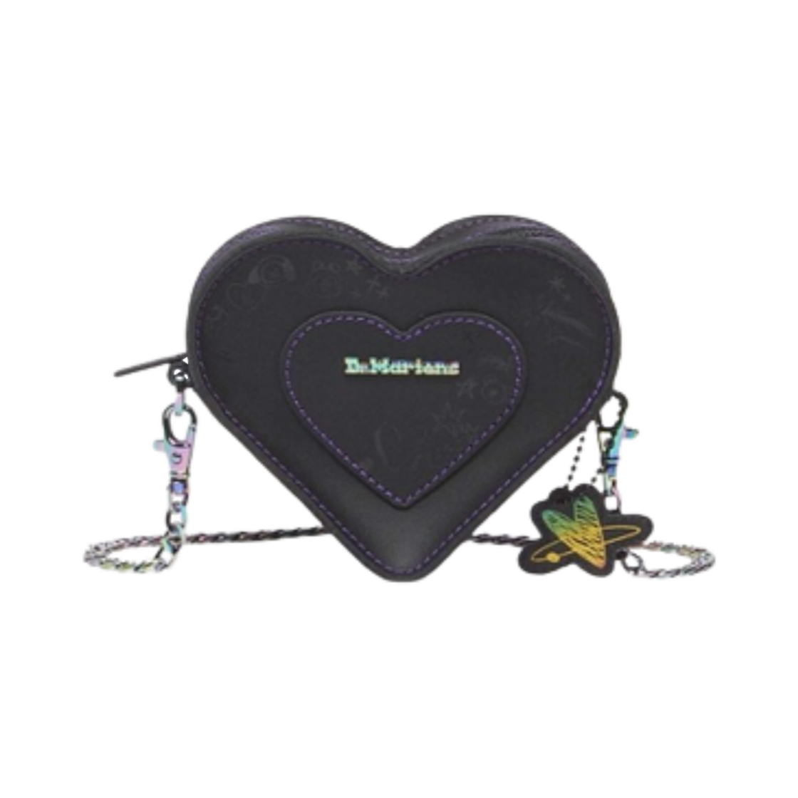 닥터마틴 미니 하트 백팩  BT21 블랙(Dr. Martens Mini Heart Backpack BT21 Black)