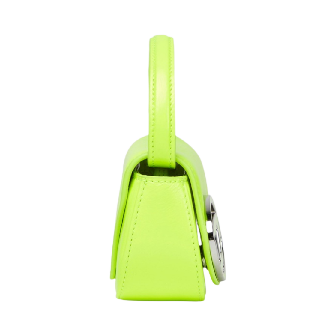 디젤 1DR 미니백 인 네온 레더 옐로우 플루오(Diesel 1DR Mini Bag in Neon Leather Yellow Fluo) - 2