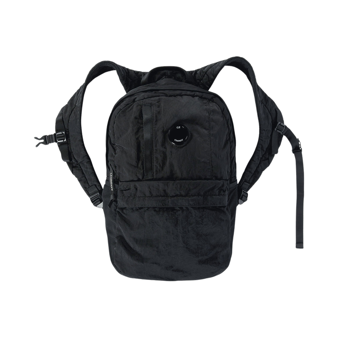 C.P. 컴퍼니 나일론 B 렌즈 백팩 블랙 - 23FW(C.P. Company Nylon B Lens Backpack Black - 23FW)