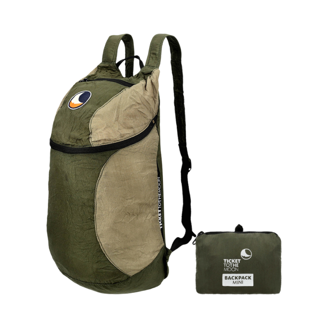 티켓투더문 미니 백팩 15L 아미 그린 카키(Ticket To The Moon Mini Backpack 15L Army Green Khaki)