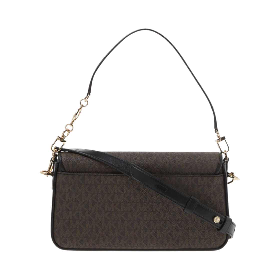 마이클 코어스 브래드쇼 스몰 로고 컨버터블 숄더백 블랙 브라운(Michael Kors Bradshaw Small Logo Convertible Shoulder Bag Black Brown) - 2
