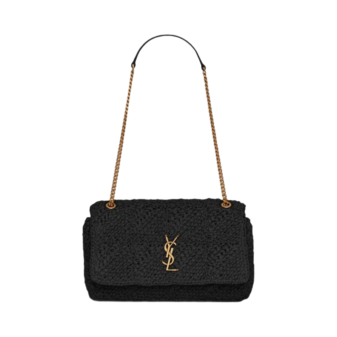 생로랑 제이미 미디움 라피아 느와르(Saint Laurent Jamie Medium in Raffia Noir) - 1