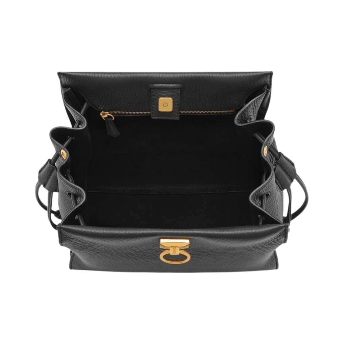 멀버리 헤비 그레인 앤 실키 카프 스몰 아이리스 블랙 미드나잇 블랙(Mulberry Heavy Grain & Silky Calf Small Iris Black Midnight Black) - 4