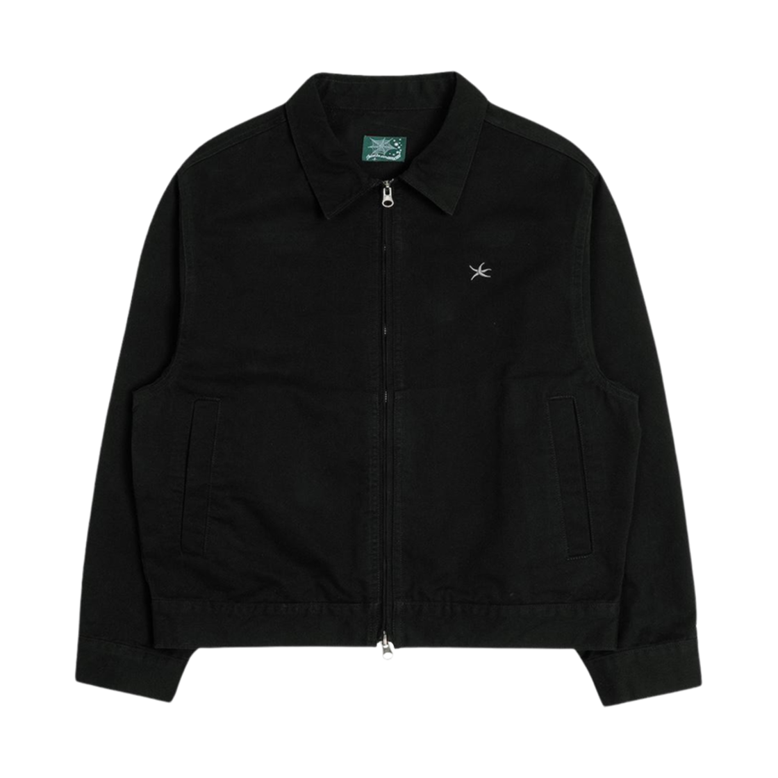 - The Coldest Moment Washed Mini Logo Jacket Black