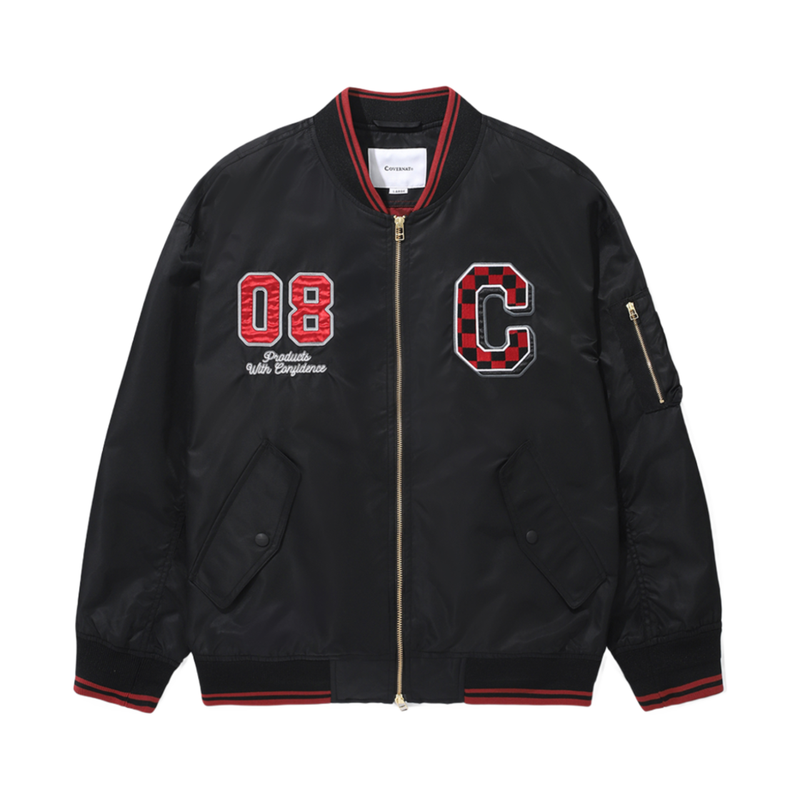 커버낫 레트로 MA-1 자켓 블랙(Covernat Retro MA-1 Jacket Black) - 1