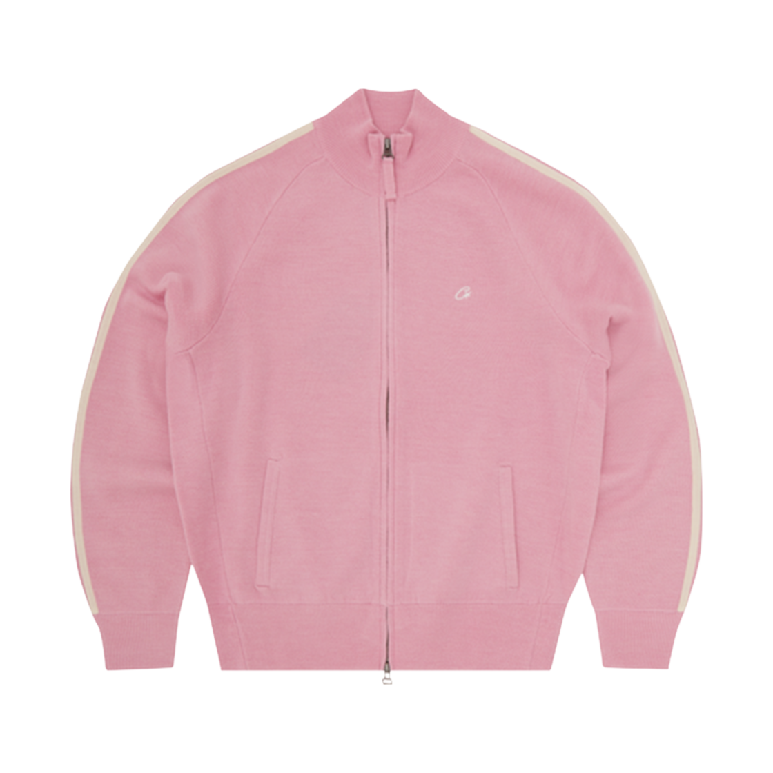 코르테이즈 VVS 니트 집 핑크(Corteiz VVS Knit Zip Pink)