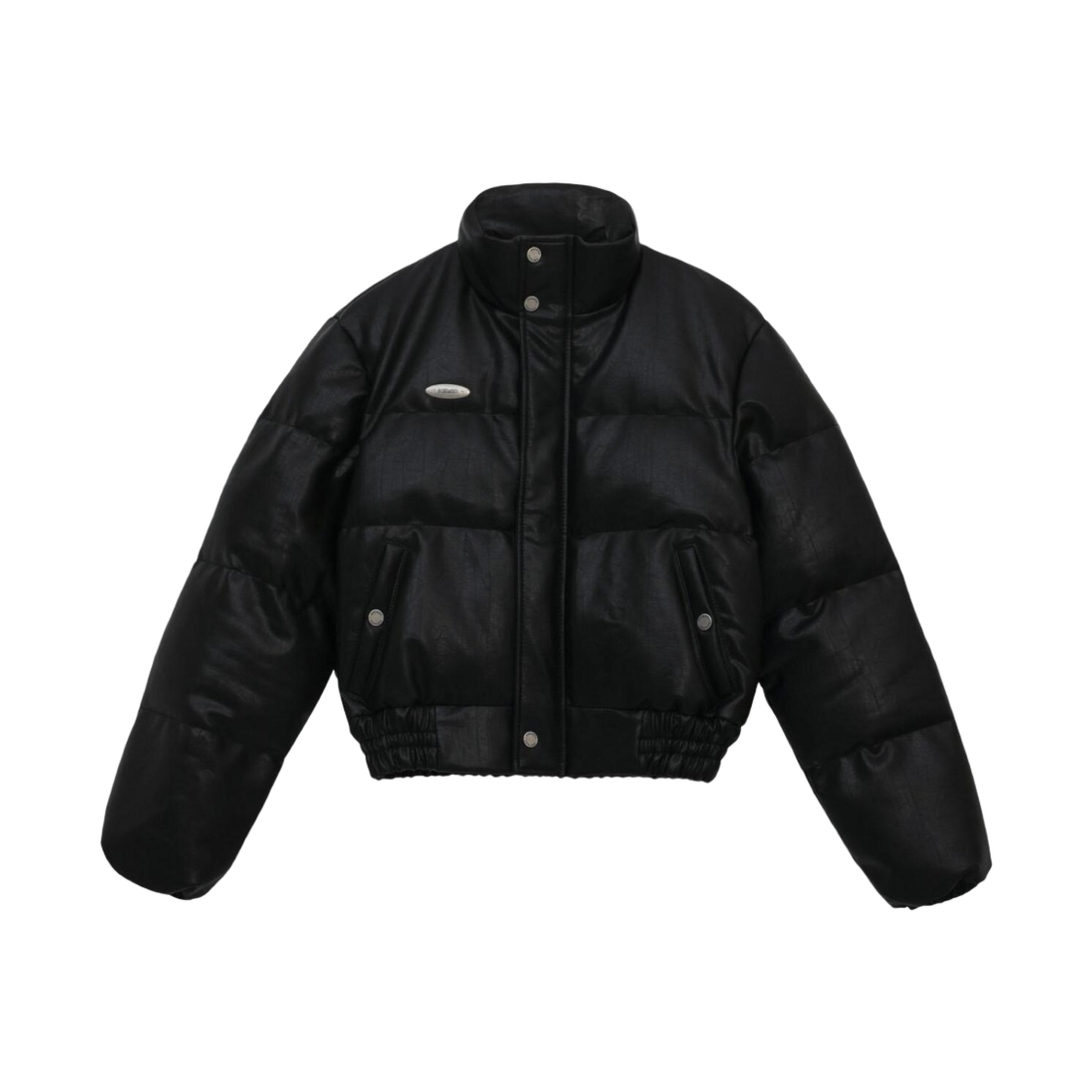 (W) 보헤미안 서울 레더 덕 다운 메탈 로고 패딩 블랙 (23년 버전)