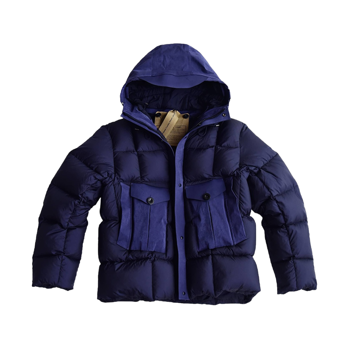 21CTCUB03120-006048-774 Ten C Tempest Combo Down Jacket Purple Blue