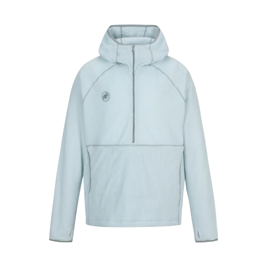 마무트 베어센 ML 하프집 후디 블루