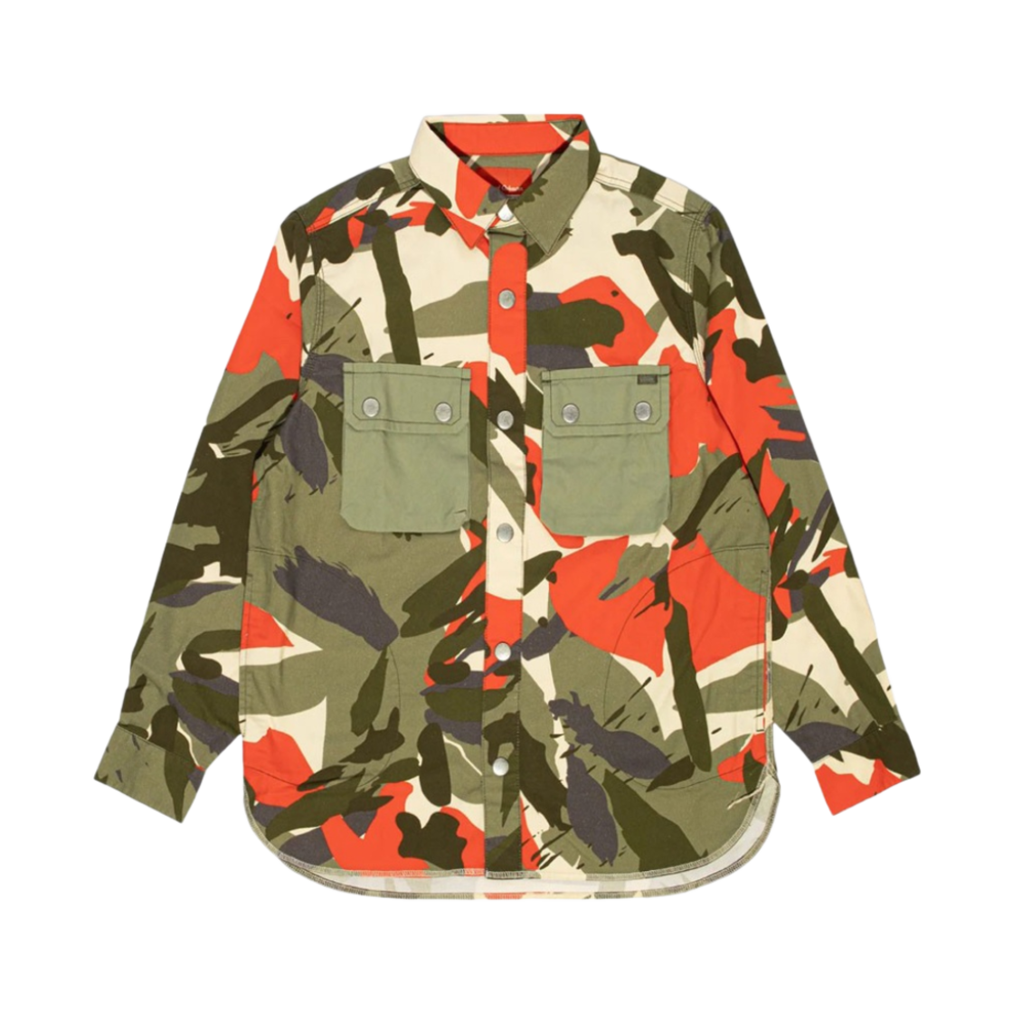 반스 볼트 x 나이젤 카본 우븐 오버셔츠 아미 그린 카모(Vans Vault x Nigel Cabourn Woven Overshirt Army Green Camo)