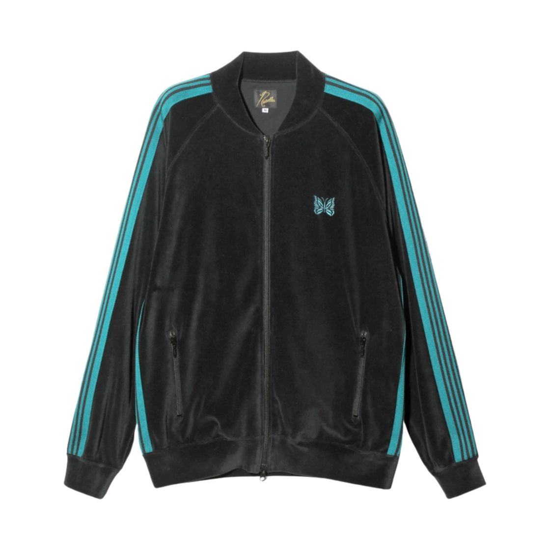 니들스 R.C. 트랙 자켓 C/PE 벨루어 블랙(Needles R.C. Track Jacket C/PE Velour Black)