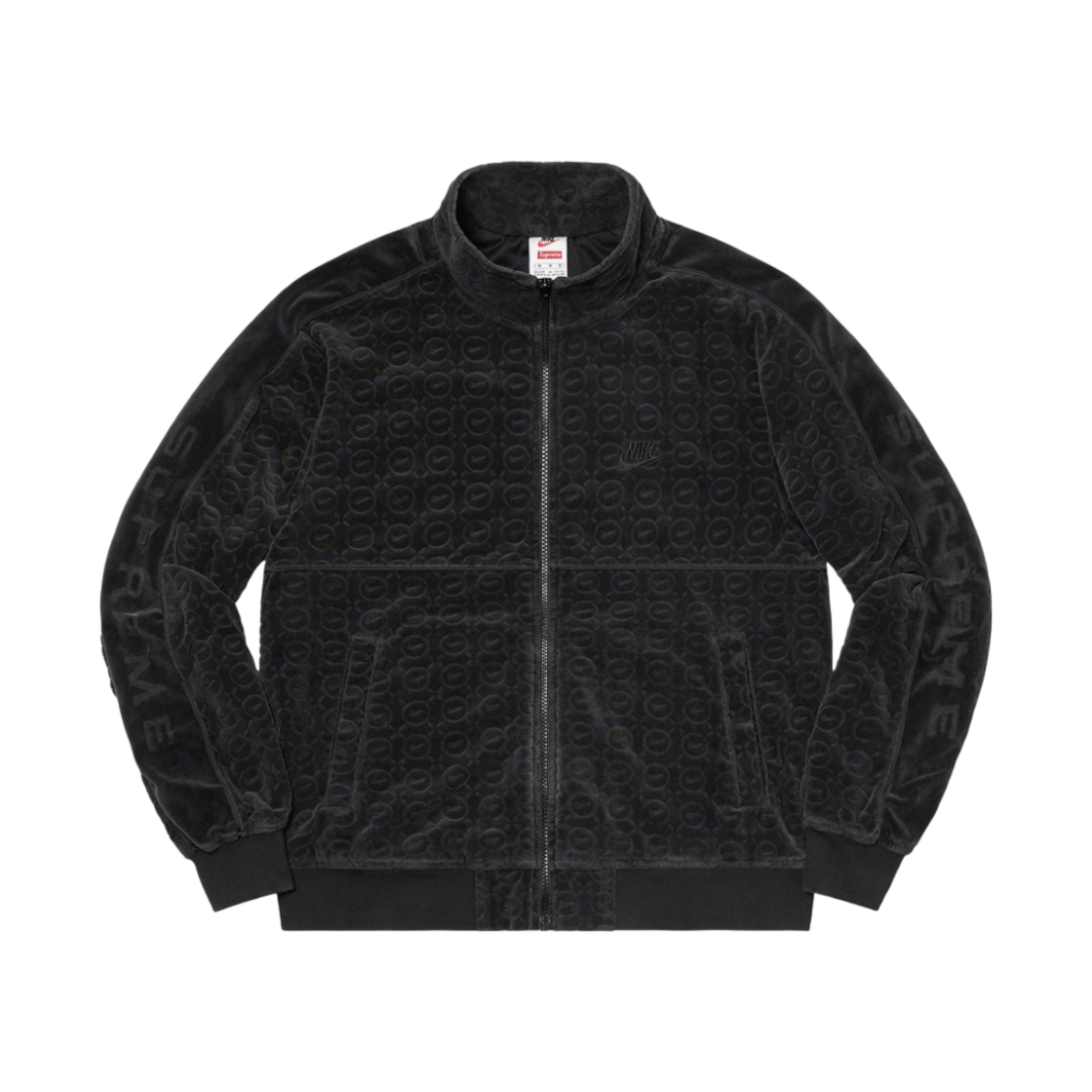 슈프림 x 나이키 벨루어 트랙 자켓 블랙 - 21SS(Supreme x Nike Velour Track Jacket Black - 21SS)