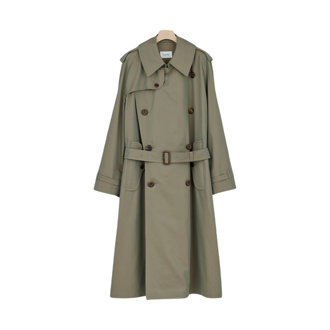 COLM-117 Ciota Trench Coat Gabardine Fabric Khaki