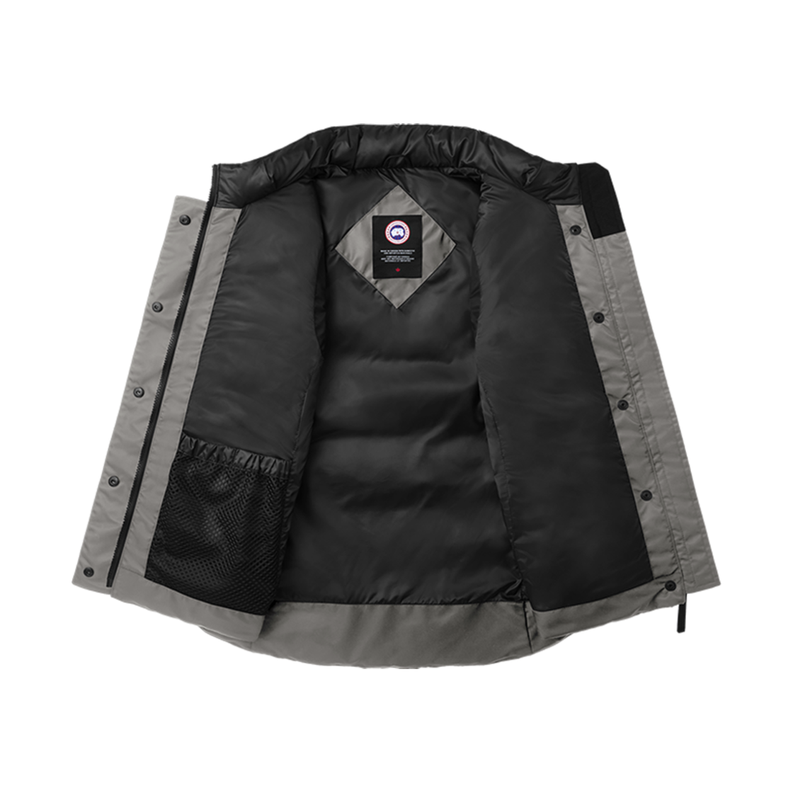 (W) 캐나다 구스 프리스타일 베스트 퍼포먼스 사틴 블랙 라벨 윌로우 그레이((W) Canada Goose Freestyle Vest Performance Satin Black Label Willow Grey) - 2