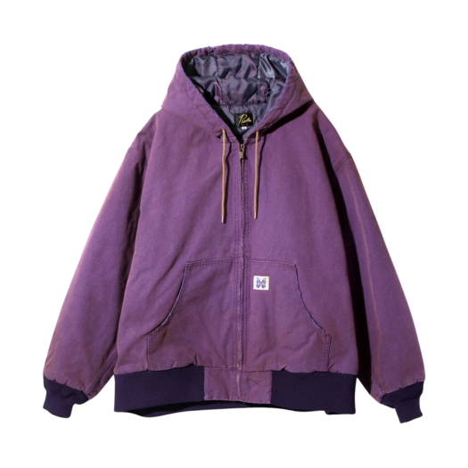 Needles Zipped Work Hoody 11oz Cotton Oxford Purple