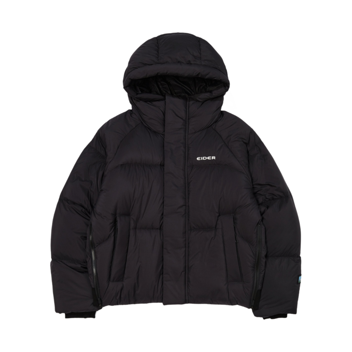 (W) 아이더 퍼피 후디 다운 자켓 블랙((W) Eider Puffy Hoodie Down Jacket Black)