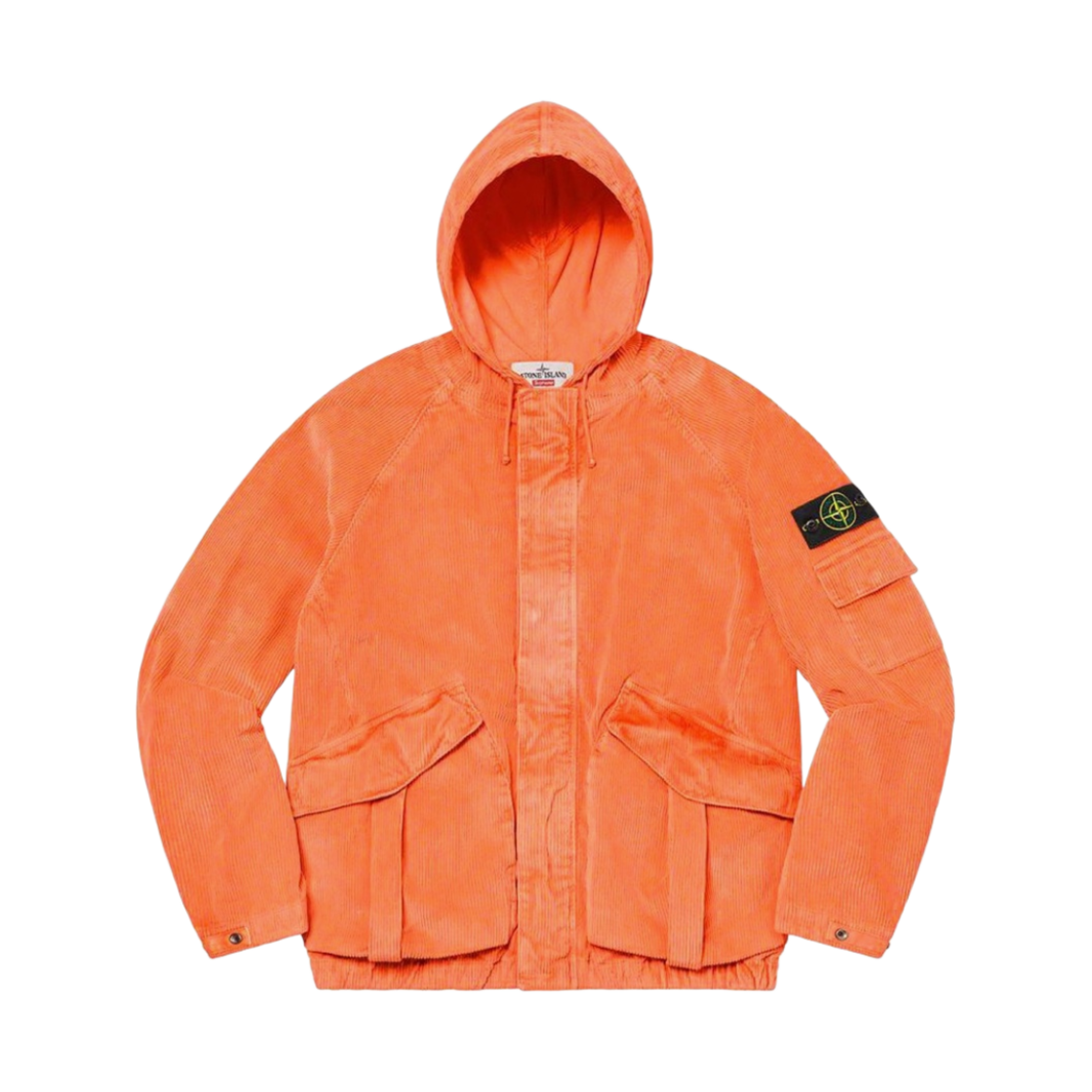 슈프림 x 스톤 아일랜드 코듀로이 자켓 오렌지 - 20FW
