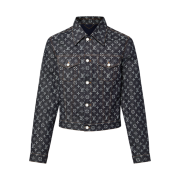 Louis Vuitton Monogram Jacquard Denim Jacket Blue
