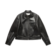 Dunst Racing Leather Jacket Black
