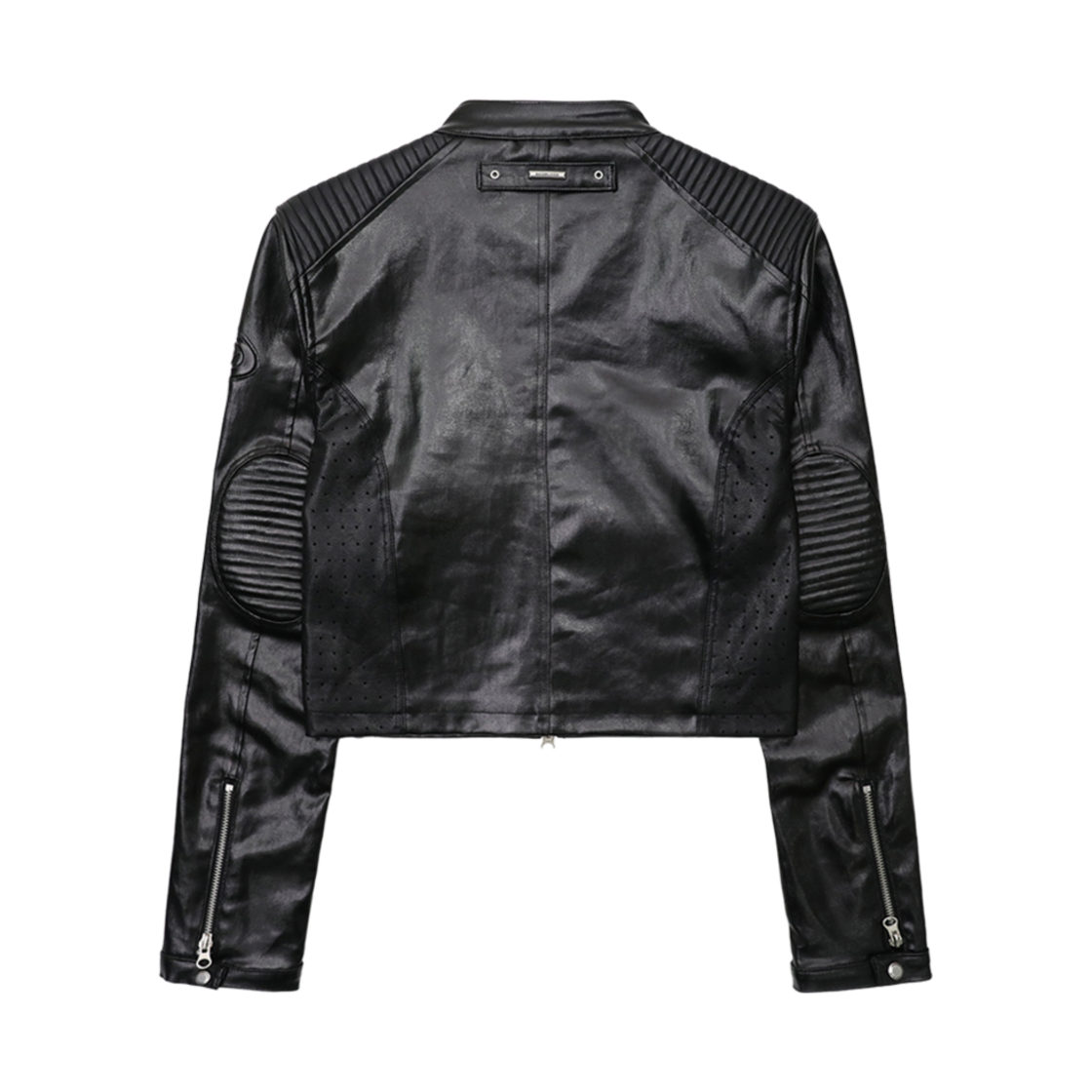 배드 블러드 스쿼드 크롭 레이서 자켓 코티드 블랙(Bad Blood Squad Crop Racer Jacket Coated Black) - 2