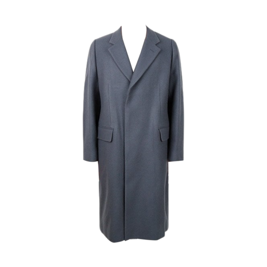 A21AC01LM Auralee Double Light Melton Coat Blue Gray