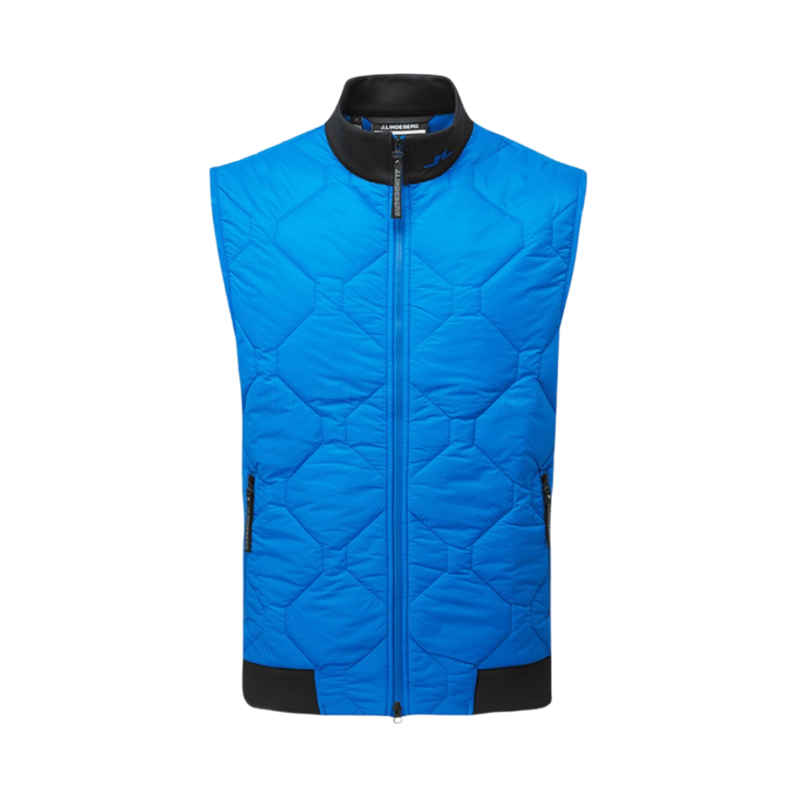 AMOW09220-O357 J.Lindeberg Quilt hybrid Vest Lapis Blue