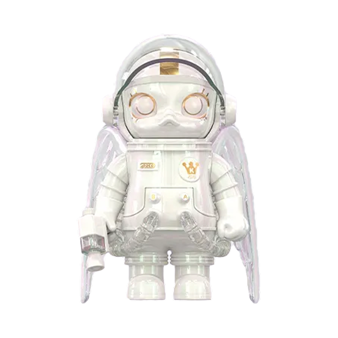 팝마트 메가 스페이스 몰리 100% 시리즈4 엔젤 (개봉 박스)(Pop Mart Mega Space Molly 100% Series4 Angel (Opened Case))