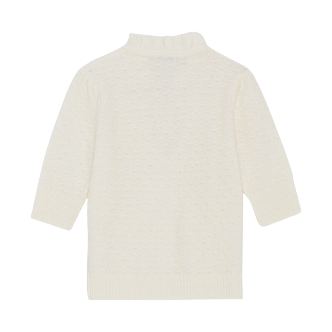 (W) 가니 숏슬리브 탑 에그렛((W) Ganni Short Sleeve Top Egret) - 2