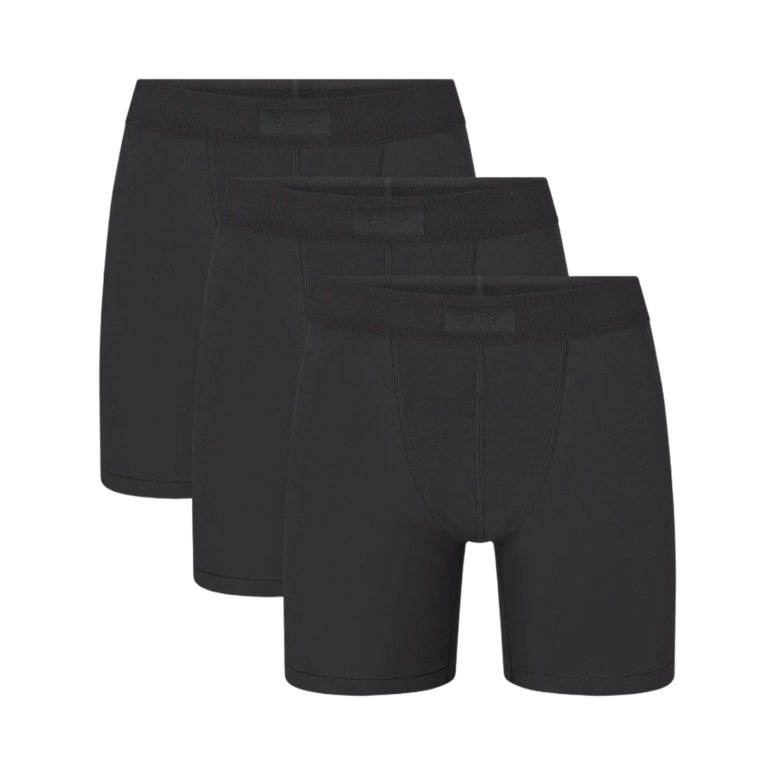 스킴스 코튼 5 박서 브리프 3팩 오닉스(Skims Cotton 5 Boxer Brief 3-Pack Onyx)