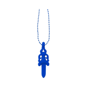 Chrome Hearts Silichrome Dagger Pendant Blue 2023