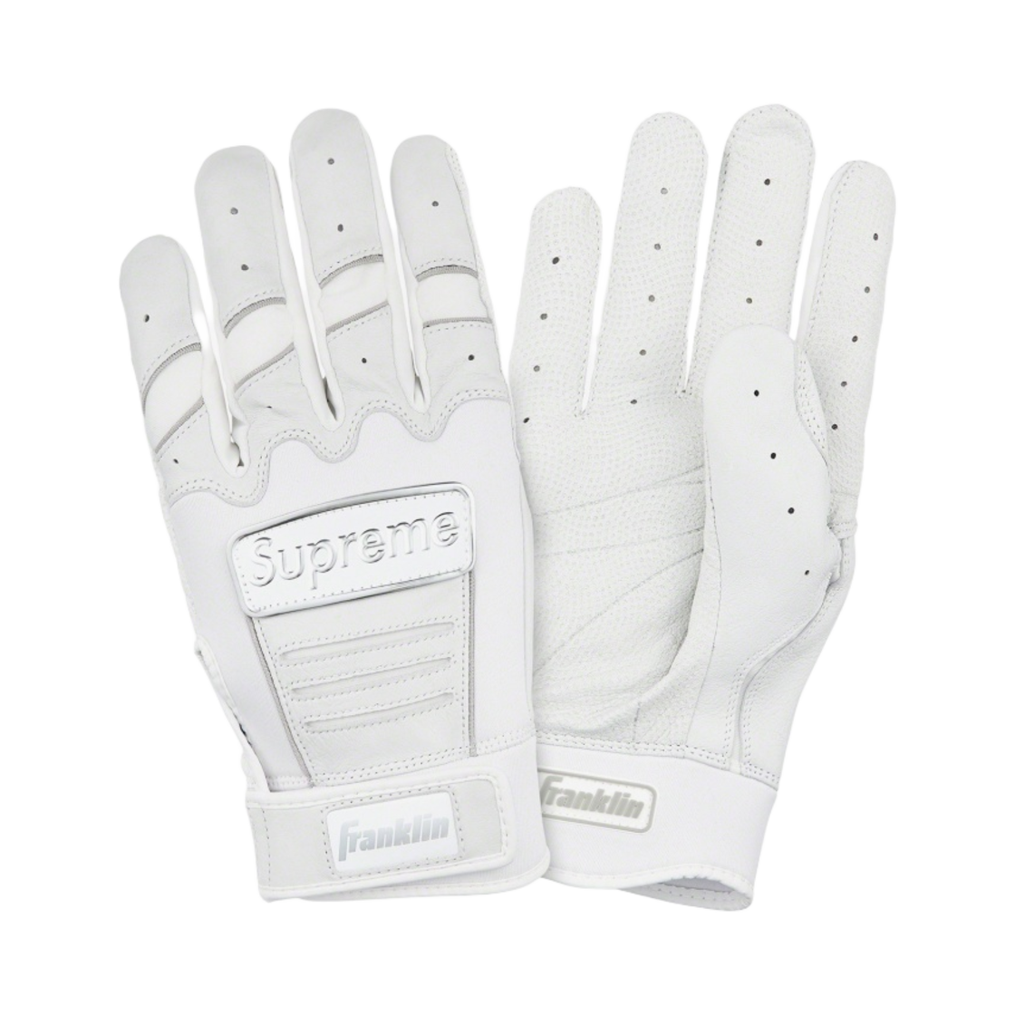 슈프림 x 프랭클린 CFX 프로 배팅 글러브 화이트 - 22SS(Supreme x Franklin CFX Pro Batting Gloves White - 22SS)
