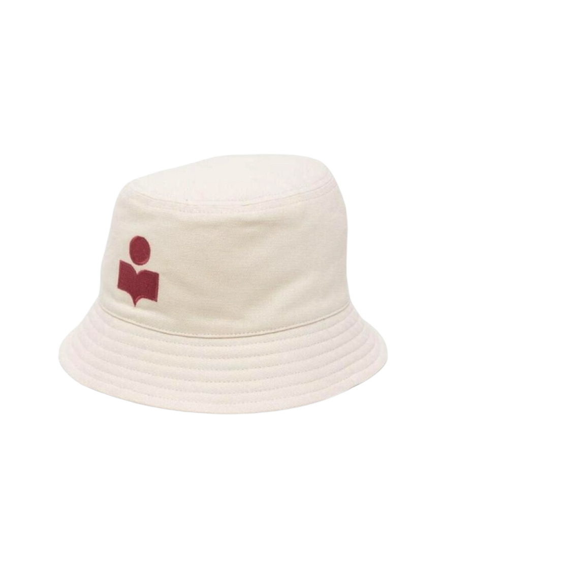 CU001XHA-A3C01J-ECRD (W) Isabel Marant Tedji Haley Logo Hat Ecru Red - 23FW