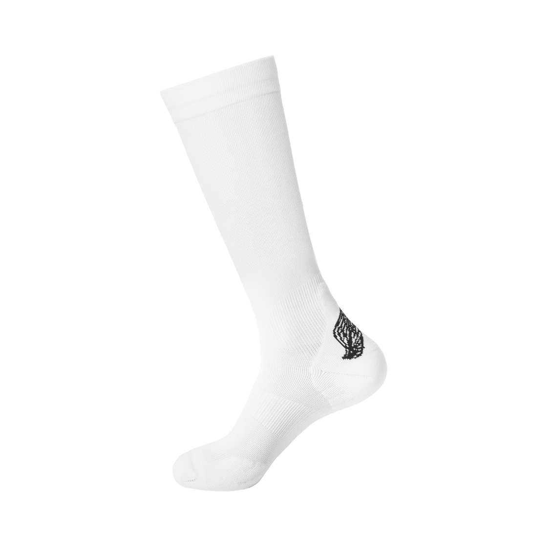 리투 블랙 윙 러닝 니 삭스 화이트(LI2 Black Wing Running Knee Socks White)