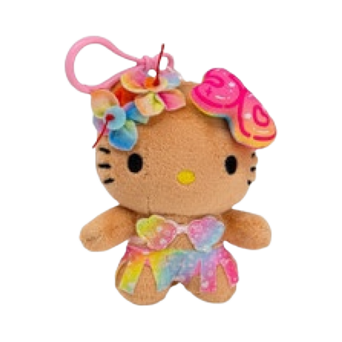 산리오 헬로키티 스트랩 50주년 4인치 하와이 시리즈 플러시