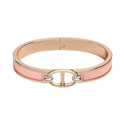 (W) Hermes Mini Clic Chaine D'Ancre Bracelet Rose Gold & Rose Candeur