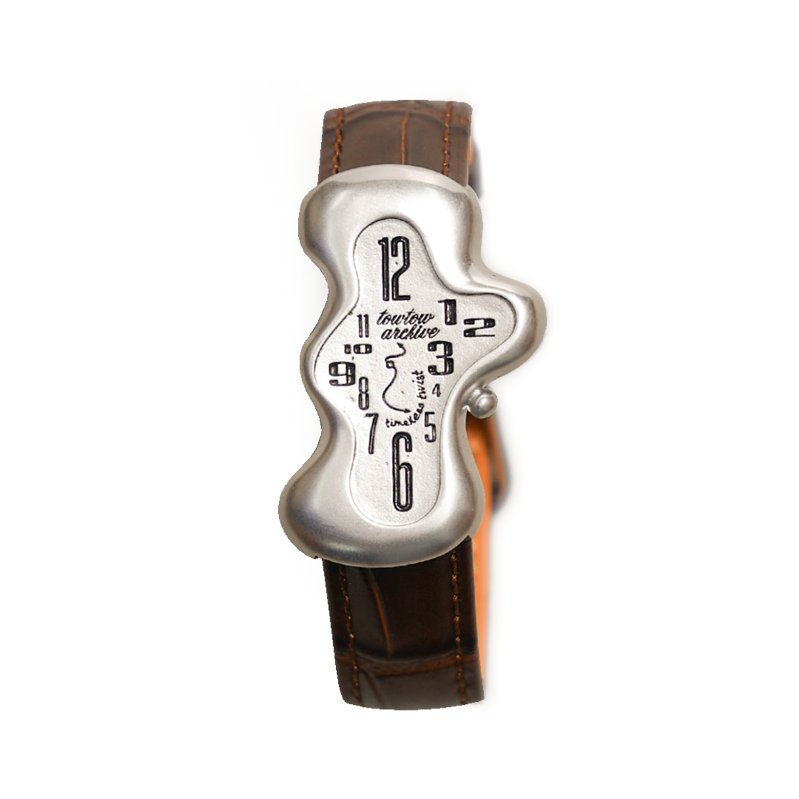 토우토우아카이브 타임리스 트위스트 위슬릿 V3 브라운&실버(TOWTOW.ARCHIVE Timeless Twist Wristlet V3 Brown&Silver)