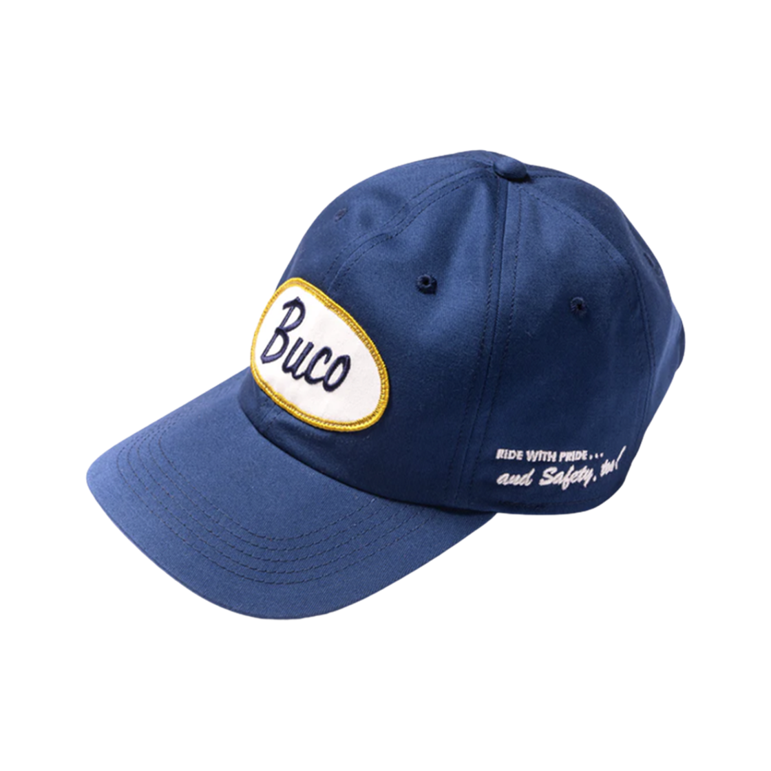 BA24102 The Real McCoy's Buco Oval Logo Cap Cobalt