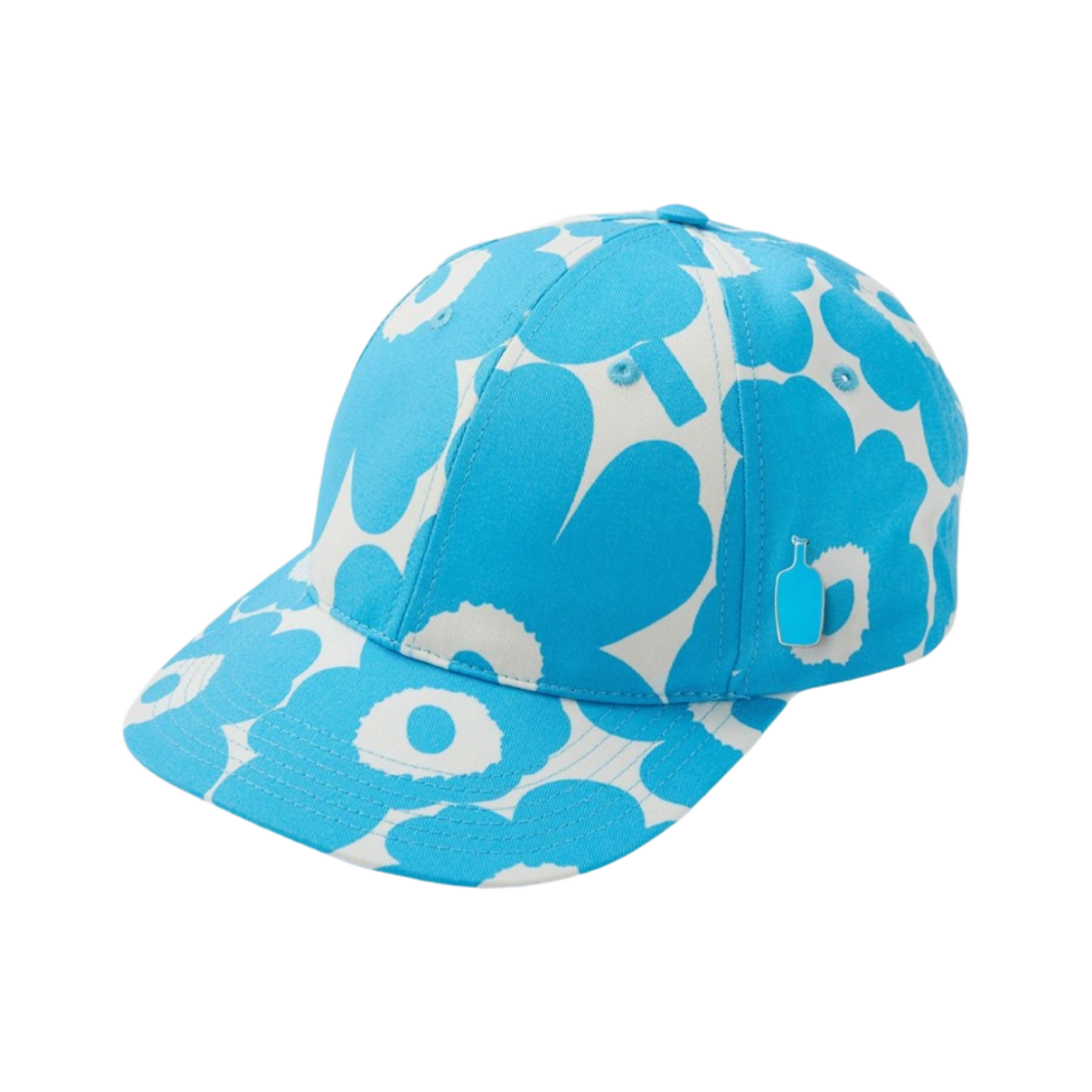 블루 보틀 x 마리메꼬 우니꼬 캡 앤 블루 보틀 커피 에나멜 핀 세트 블루(Blue Bottle x Marimekko Unikko Cap & Blue Bottle Coffee Enamel Pin Set Blue)