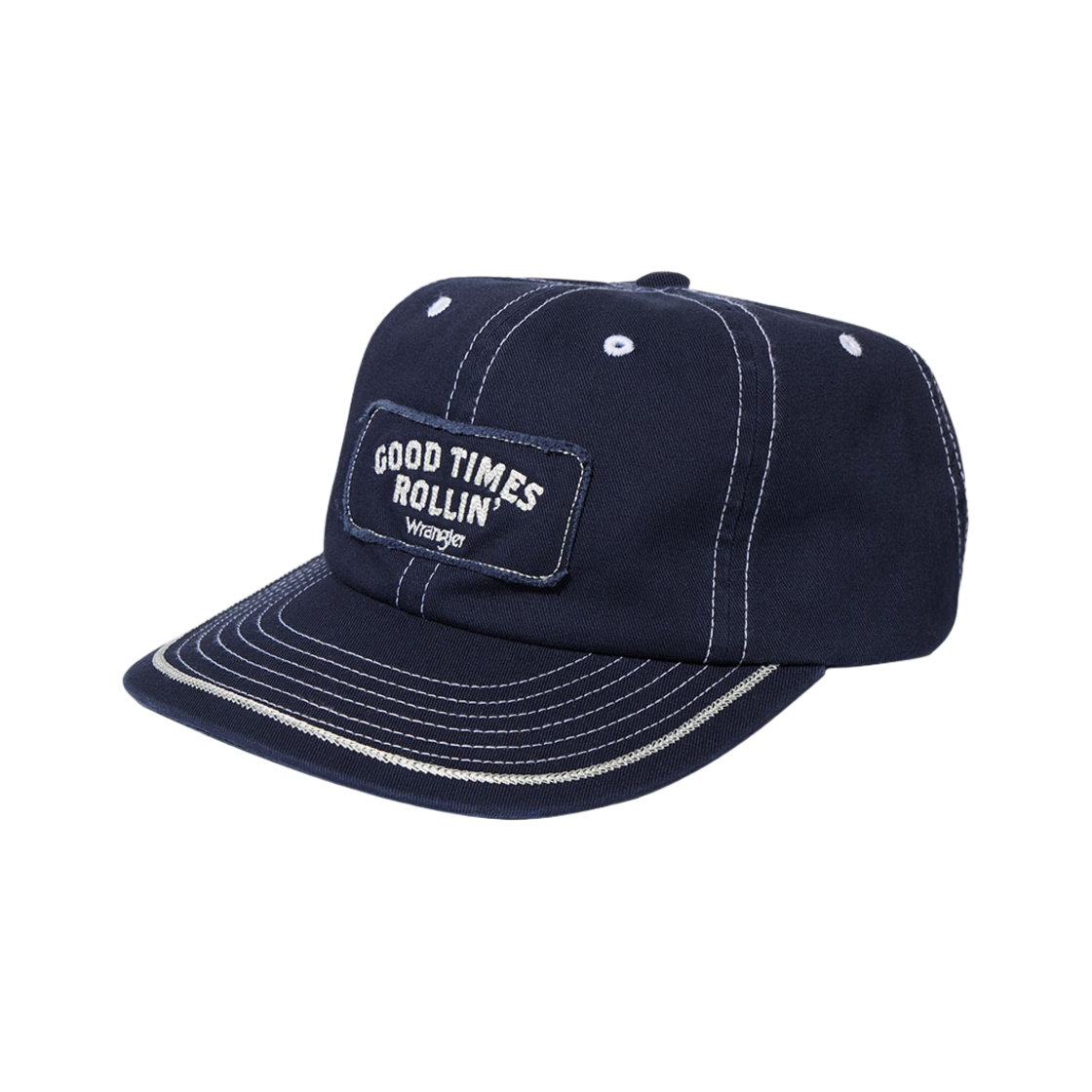 랭글러 굿타임 패치 코튼 캡 네이비(Wrangler Good Time Patch Cap Navy)